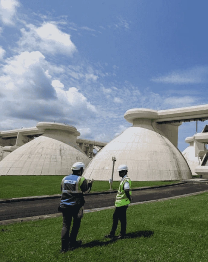 Massive pile of unsorted plastic waste diverted from landfills, awaiting transformation at Semula Asia.