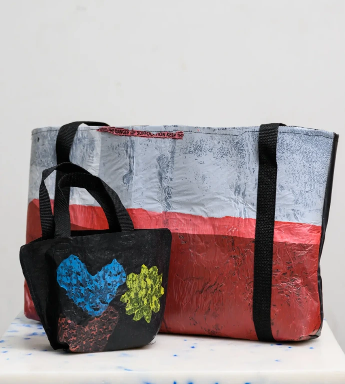 Versatile recycled plastic pouch for organizing small daily essentials, combining modern design with circular economy sustainability